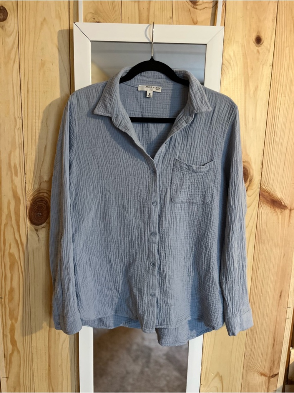 ☀️ $3/15☀️ Anne Klein Button Down Cotton Gauze Shirt